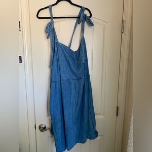 ASOS JEAN OVERALL DRESS